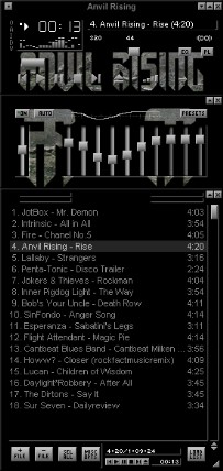 Anvil Rising Winamp skin 3
